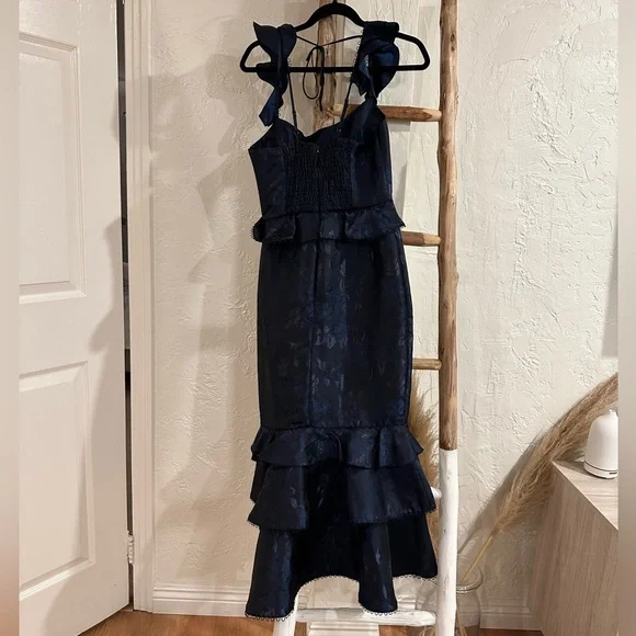 V Chapman Violet Dress in Navy Size 6 - Picture 4 of 7